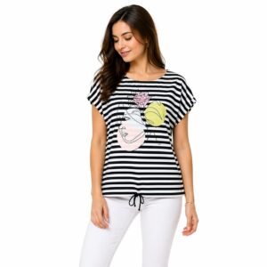 Tricou damă bumbac cu aplicație imprimată, produs România