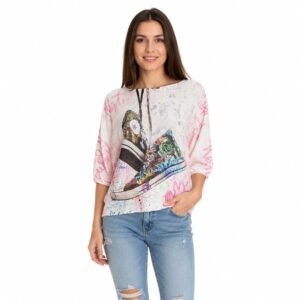 Bluză cu imprimeu, import Italia