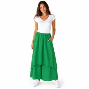 Fustă pantalon din In și Vâscoză, produs România