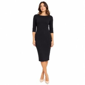 Rochie Creion din jerse, produs România