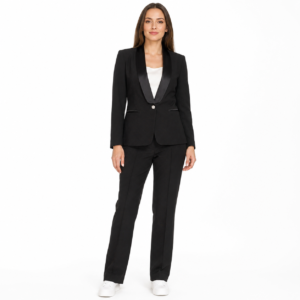 Costum Damă Negru Elegant, import Italia