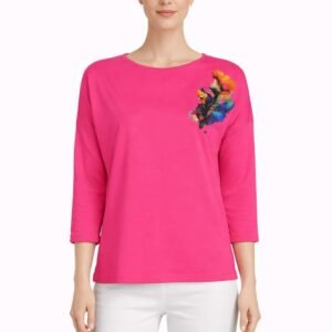 Bluza damă bumbac cu aplicații, produs România