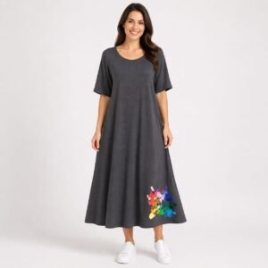 Rochie damă casual-elegant cu imprimeu,produs România