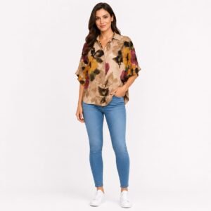 Cămașă damă cu imprimeu floral,produs Italia