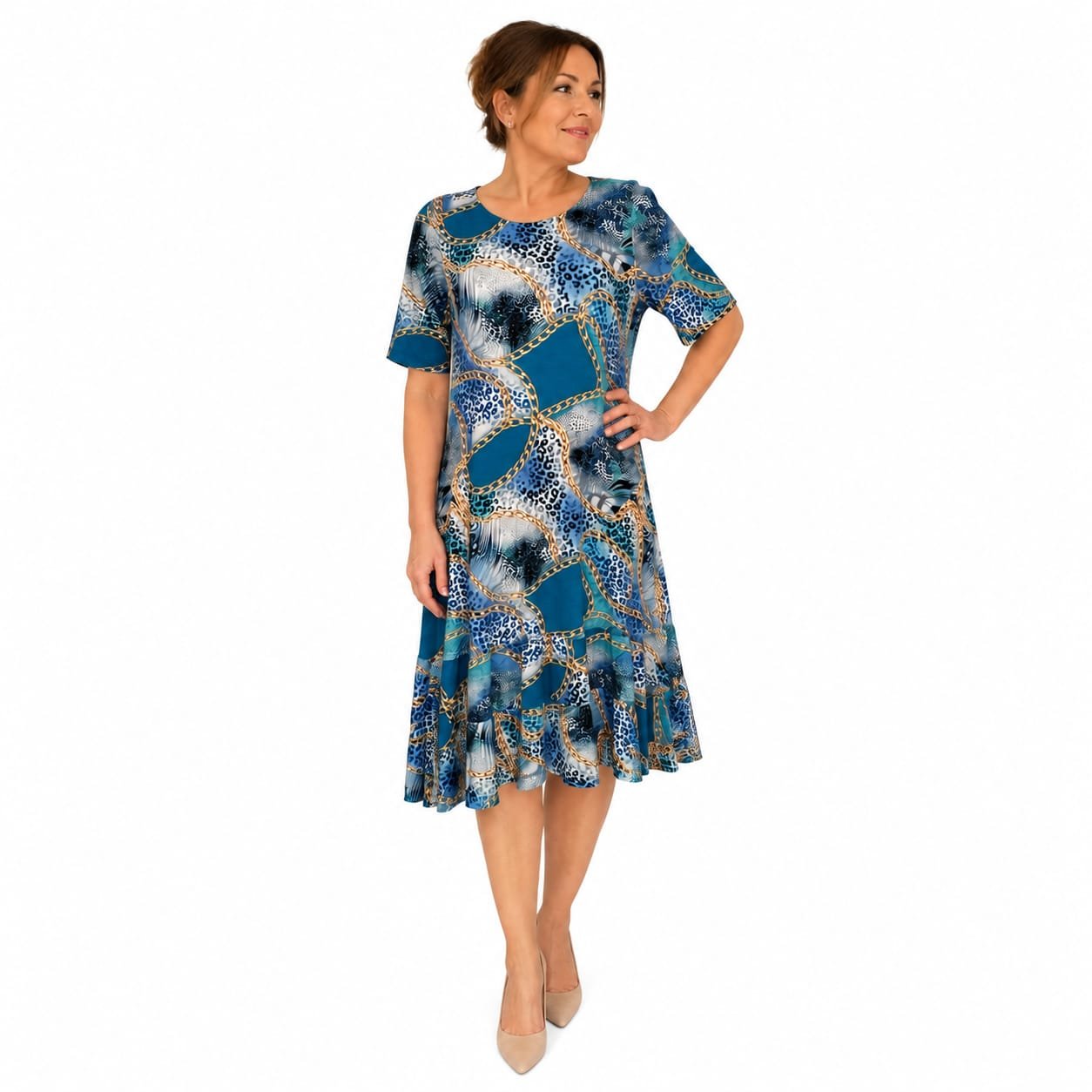 Rochie damă casual multicoloră,produs România