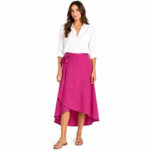 Fustă petrecută din In Roz Fucsia, produs România