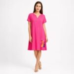 Rochie lejeră damă fucsia,produs România