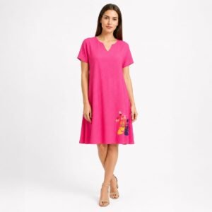 Rochie lejeră damă fucsia,produs România