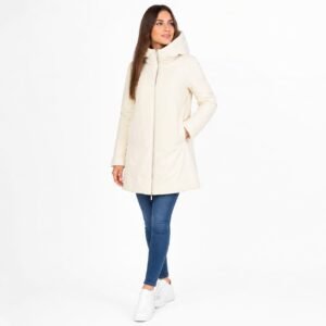 Geacă damă ivoar cu glugă, model lung,import italia