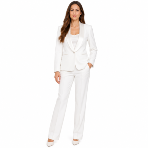 Costum Damă alb Elegant, import Italia